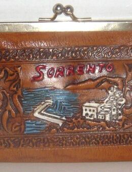 Leder Geldbörse Sorrento Damen Klippverschluss 3 Fächer sehr gut - Amberg