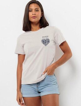 Jack Wolfskin T-Shirt DISCOVER HEART T W