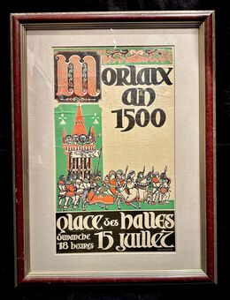 Altes Vorkriegs Reklame Tourismus Plakat Morlaix Anno 1500 - Köln