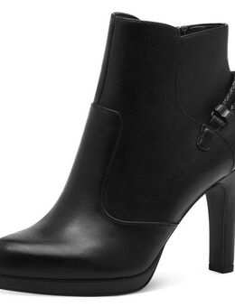 Tamaris High-Heel-Stiefelette, Stilettoabsatz, Abendschuh, Ankleboots mit Bändern an der Ferse
