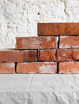 Antik Klinker Mauer Ziegel alte Rückbau Back Steine Weinkeller Loft Garten Bau Ruine Feldbrand Handstrich - Salzatal