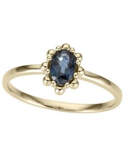 Firetti Goldring Schmuck Geschenk Gold 333 Damenring Goldring Edelstein Farbstein, mit Saphir