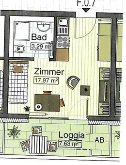 1-Zimmer Wohnung (Single Flat) in Neu-Ulm zu vermieten - Neu Ulm