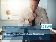Mitarbeiter*in (m/w/d) im Team Abrechnung - Augsburg