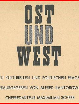 OST UND WEST (5 Bde) - Köln