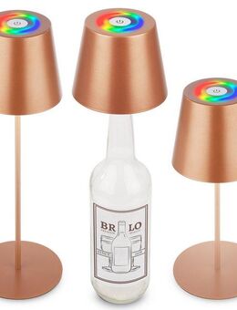 Briloner Leuchten LED Außen-Tischleuchte RGB/W Akku Tischleuchte, IP44, 2,5W, inkl. Flaschenhalter, LED fest integriert