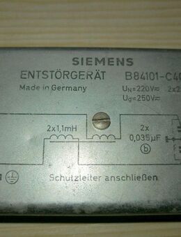 Siemens Entstörgerät B84101-C40 250V 2A - Hamburg Wandsbek