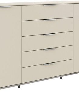 rauch Kombikommode Kommode Türkommode Sideboard Kombikommode FLIPP (Breite 160/180 cm mit 4 Einlegeböden), 2-türig mit 5 Schubladen und Soft-Close-Funktion in zwei Breiten