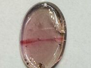 Rosa TURMALIN CABOCHON Oval 9,4 ct Brasilien zart rosa mit rotem Streifen - Köln