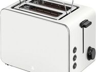 WMF Toaster Stelio Paper Grey, 2 kurze Schlitze, 900 W, 7 Bräunungsstufen, Cromargan, Brotzentrierung, Brötchenwärmer, 900 W