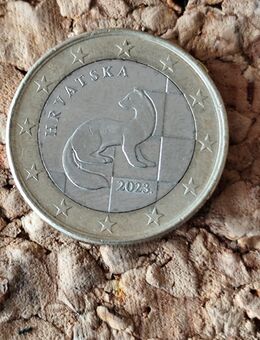 Ein Euro Münze HRVATSKA 2023 - Kraiburg (Inn)
