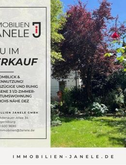 Mit Domblick & Gartennutzung! Großzügige und ruhig gelegene 3 1/2-Zimmer-Eigentumswohnung in Weichs nähe DEZ - Regensburg