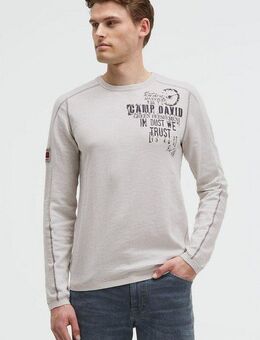 CAMP DAVID Rundhalspullover aus Baumwolle