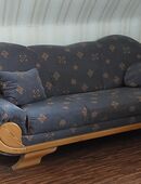 Sofa Couch blau Kiefer natur in 37176