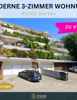 Solide 3,5-Zimmer-Eigentumswohnung mit Loggia, Garage und Gemeinschaftsgarten in Herten-Westerholt - Herten
