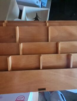 Ordnungssystem für Papier und Briefumschläge Fa. Fortschritt Holz - Gründau