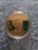 Gedenkkupfermünze mit 24-Karat-Gold Auflage König Ludwig II. in 13587