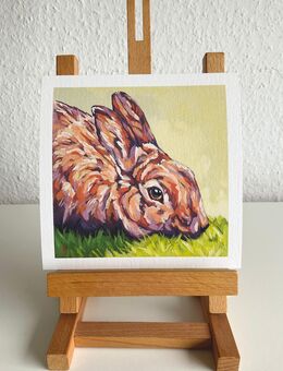 Direkt von Künstlerin: FineArt Print "Das grasende Kaninchen" - Obrigheim (Pfalz)