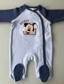 Baby Jungen Kinder Babyboy Mickey Mouse Strampler Disney 100% Baumwolle Gr. 56 Blau Marineblau neu mit Etikett. in 72459