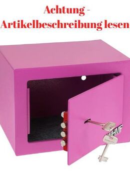 HMF Safe Tresor klein mit Schlüssel Möbeltresor pink #2018 - Birkenfeld (Baden-Württemberg)