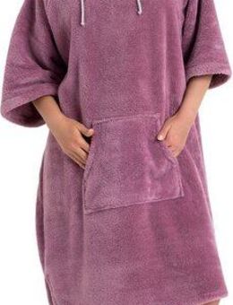 my home Badeponcho Lillou, ideal für Sauna, Spa & im Urlaub, Langform, Microfaser, Kapuze, ohne, weich und kuschelig, Fleece, Unisex, für Damen und Herren, Surfponcho