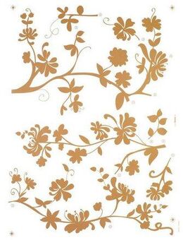 Komar Wandtattoo Frasca - Größe 50 x 70 cm, selbstklebend, Wandsticker