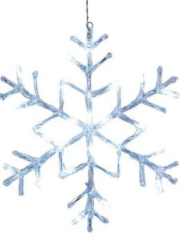 EGLO LED Dekolicht ANTARCTICA, LED fest integriert, Kaltweiß, weiß / inkl. 24 x LED-Platine (je 0,066W) / LED Schneeflocke / Winter