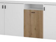 INOSIGN Sideboard Hudson, in moderner Trendfarbe, Griffe aus Metall (Schwarz), Breite 200 cm