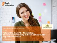 Referent/in (w/m/d) - Nachhaltige Tourismusentwicklung mit dem Schwerpunkt regionale Produkte - Münsingen