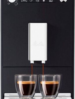 Melitta Kaffeevollautomat Solo® E950-201, schwarz, Perfekt für Café crème & Espresso, nur 20cm breit