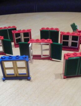 Lego Fenster rot / grün ( original Lego, System 2126, 697, 4556 ) - Unna