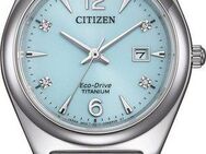Citizen Solaruhr EW2601-81M, Armbanduhr, Damenuhr, Titan, Datum, Saphirglas