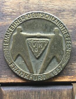 Abzeichen Anstecknadel Antik Sammler Heimkehrer Deutschlandtreffen Frankfurt 1957 - Fulda