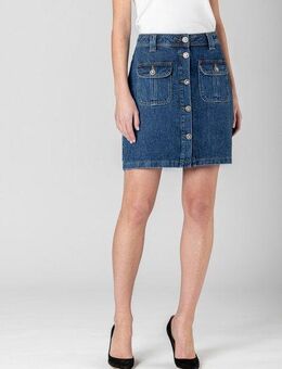 Joop Jeans Jeansrock Rosa mit Schmuckknöpfen