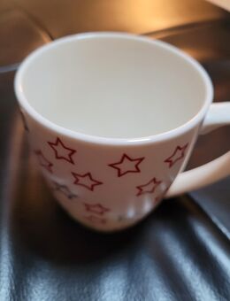 Kaffeetassen aus Porzellan mit Sternen 2 Stück - Tiefenthal (Landkreis Bad Dürkheim)