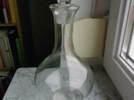 Glas Karaffe 0,75 l mit Glasstöpsel Glaskaraffe Glasflasche 5,- - Flensburg