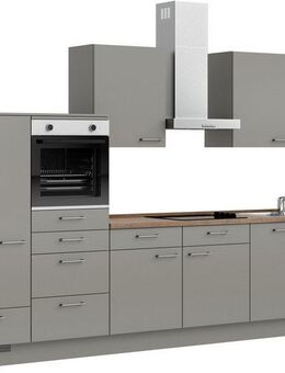 nobilia® Küchenzeile "Laser I", Ausrichtung wählbar, Breite 360 cm, vormontiert, wahlw. mit unterschiedlichen E-Geräten-Sets