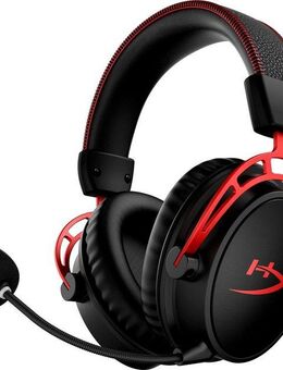 HyperX Cloud Alpha Wireless Gaming-Headset (LED Ladestandsanzeige, Mikrofon abnehmbar, Rauschunterdrückung)