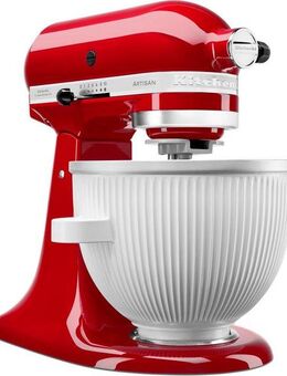 KitchenAid Eisbereiteraufsatz 5KSMICM, Zubehör für Classic 4,3 Liter 5K45SS - Ultra Power 4,3 Liter KSM90 - Artisan 4,8 Liter: KSM125, KSM150, 5KSM156, 5KSM175PS, 5KSM180, 5KSM185PS, 5KSM195PS. Artisan 6,9 Liter 5KSM7580X - Heavy Duty 6,9 Liter...