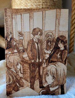 Classroom of the Elite Collage Brandmalerei A5 - Bietigheim-Bissingen