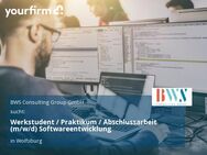 Werkstudent / Praktikum / Abschlussarbeit (m/w/d) Softwareentwicklung - Wolfsburg