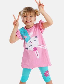 Denokids Hausanzug Bunny (2 tlg) mit Hasen-Print