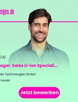 Manager, Sales Li-ion Specialities (m/f/x) - Fernwald
