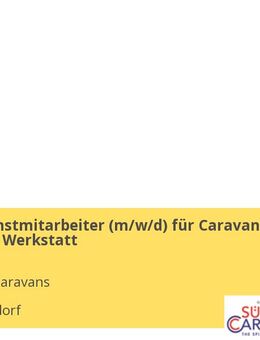 Kundendienstmitarbeiter (m/w/d) für Caravan Handel mit Werkstatt - Wietzendorf