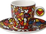 Goebel Espressotasse Britto, Metall, Porzellan, Pop Art, Romero Britto - All We Need is Love