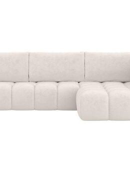 INOSIGN Ecksofa AZITA klein, L-Form, elegant und bequem Designsofa, lose Rückenkissen, traumhafte Steppung, Maße B/T/H: 296/176,5/89 cm