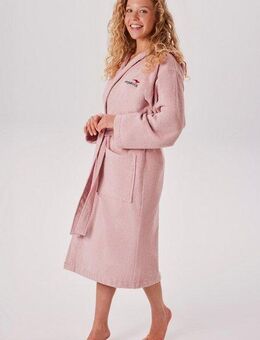 KangaROOS Unisex-Bademantel Cassidy, für Damen & Herren, Standardlänge & Überlänge, Langform, Walkfrottee, Kapuze, Gürtel, mit Taschen, Männer und Frauen, Baumwolle, Reise, Hotel, Sauna, S-3XL