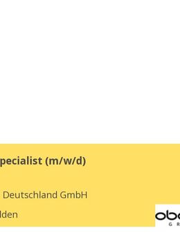 Warranty Specialist (M/W/D) - Kiefersfelden