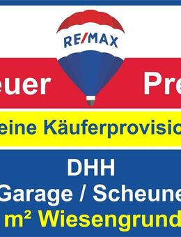 Keine Käuferprovision! Kaufen Sie ab € 399,- mtl.* / DHH mit riesiger Scheune & Wiesengrundstück ! - Eichenbühl