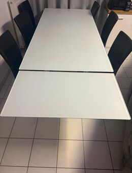 Bonaldo Esstisch ausziehbar 220-326cm mit 6 Stühlen - Perl